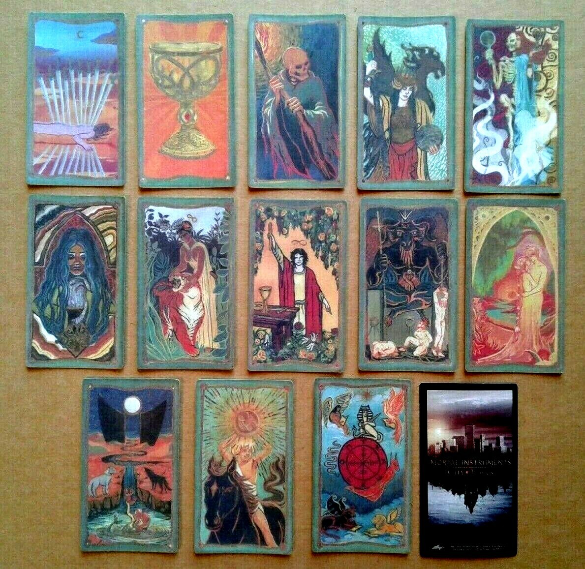 COMPLETE SET 13 ~MORTAL INSTRUMENTS: CITY OF BONES ~ TAROT Trading Cards  movie | eBay