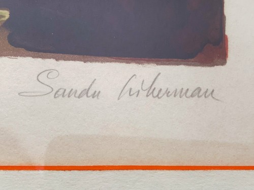 Vintage Circa 1975 "Shabbas Candles XIV A" Lithograph by Sandu Liberman | Signed - Picture 6 of 10