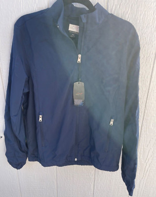 Greg Norman Weather Full zip 2XL NWT Navy zippered front pockets