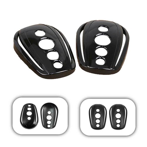 Durable Oval Rear View Mirrors Cover For Harley Dyna Softail Sportster 883 - Bild 2 von 12