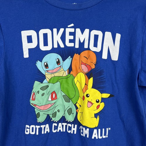 Pokemon Gotta Catch Em All Blue Short Sleeve T-Shirt Boys Size 2X - Picture 2 of 5
