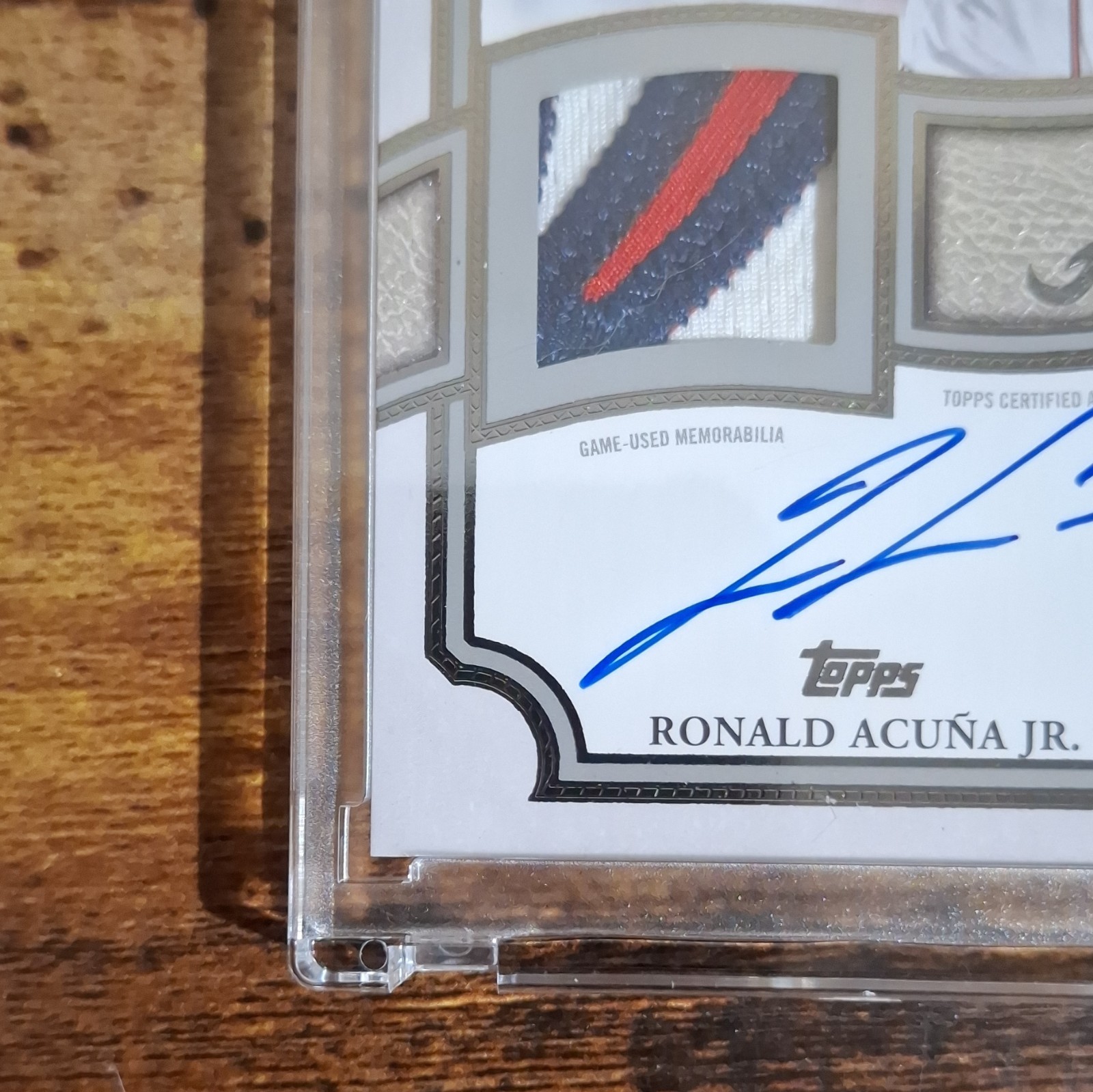 Topps 2026 Baseball Atlanta Braves Ronald Acuña Jr. Auto Patch TFAPU-RAJ 03/10 view 6