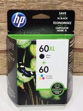 HP 60XL 60 N9H59FN Black/Tri-Color Ink Cartridge June 2018 Genuine