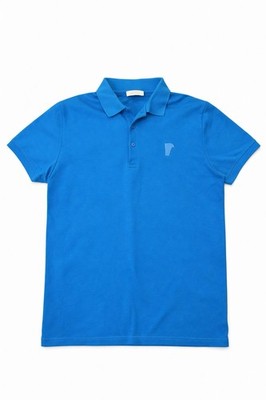 Versace Collection Polo Shirt   Blue   Size L (Fits M)   Original