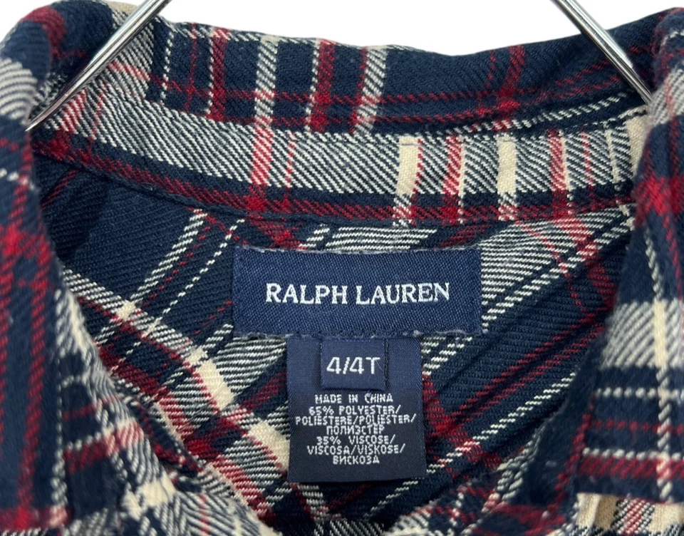 Vestido Ralph Lauren Niños Niñas Manga Larga Multicolor Talla 4/4T Foto 4 de 4