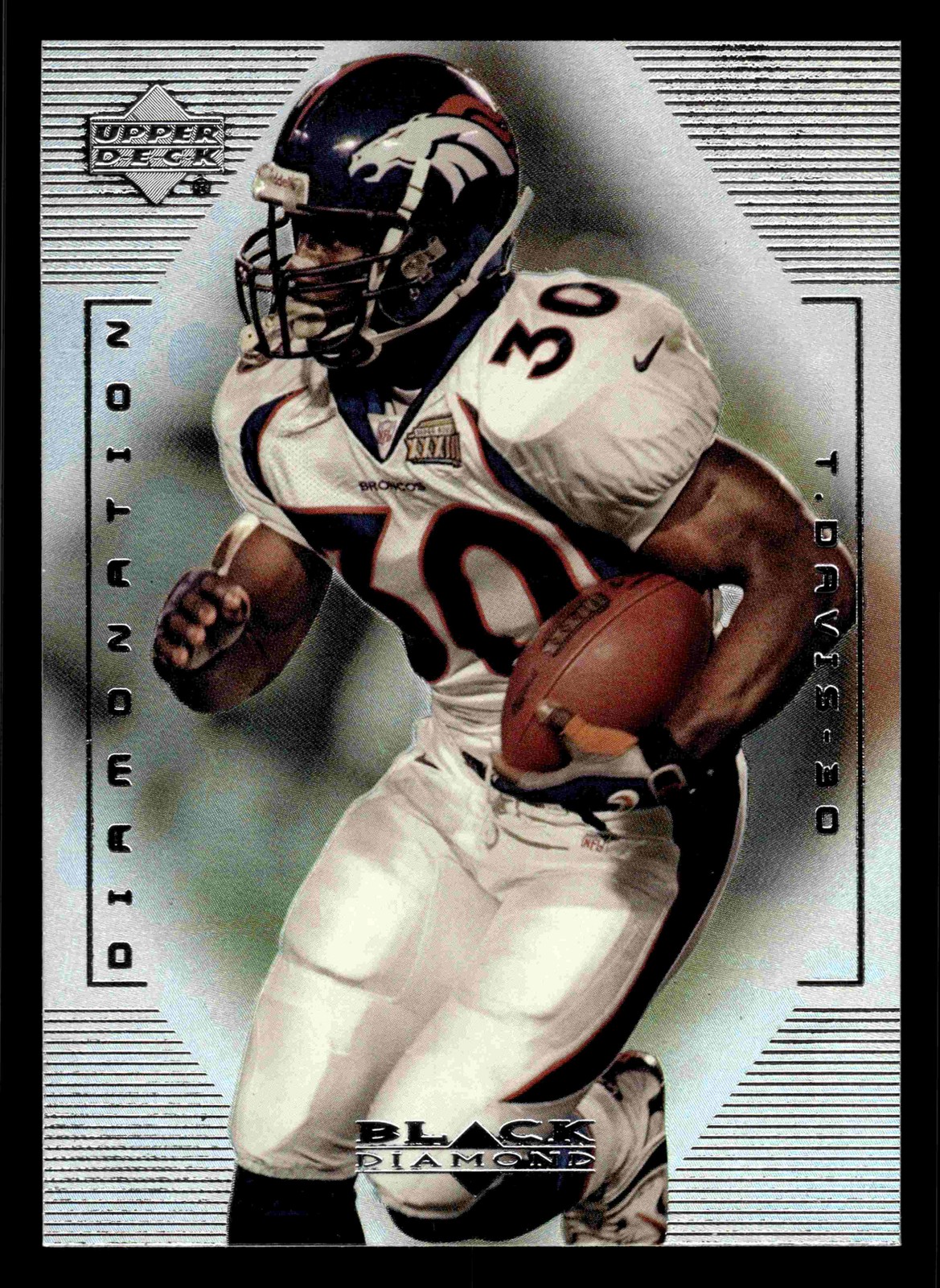 1999 Upper Deck Black Diamond Diamonation Terrell Davis (HOF) #D3