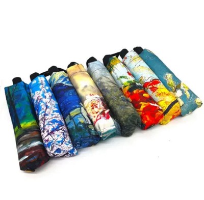 Regenschirm Taschenschirm Automatik Schirm Vincent van Gogh Nachtcafe UV-Schutz