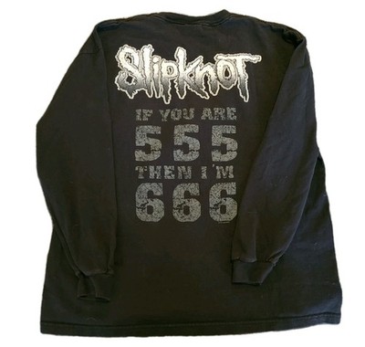 Vintage 2001 Slipknot Heretic 555 666 Longsleeve Shirt Size L EXTREMELY RARE