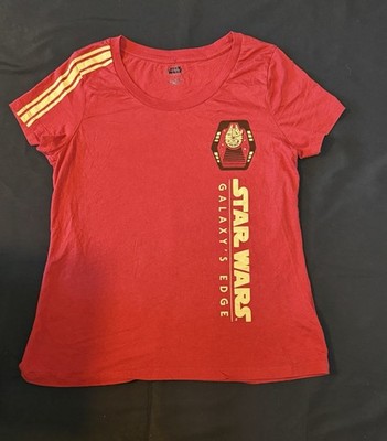 Disneyland Star Wars Galaxy's Edge Tshirt Gr. L in rot 100 % Baumwolle