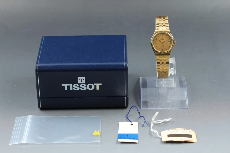 [MINT in BOX] Vintage TISSOT Seastar Gold Plated Quarz Damenarmbanduhr Aus JAPAN - Bild 2 von 4