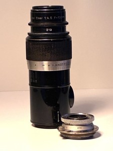Leica Uncoupled 35mm f3.5 and 135mm f4.5 Elmar Lenses No.219 for non standard Ic