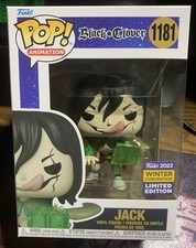 Funko Pop! Figura de vinilo exclusiva de invierno Black Clover Jack #1181 con protector