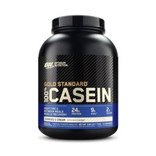 Micellar Casein Protein Powder 4 Pound Cookies  Cream Optimum Nutrition Gold