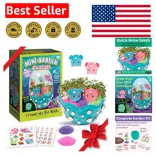 Delightful Axolotl Terrarium Kit - Educational DIY Science Craft for Ages 6-8 