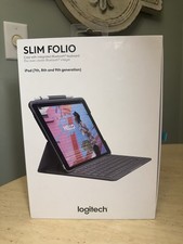 Logitech Slim Folio Keyboard Case for iPad 7th, 8th  9th Gen 920-009473 NEW