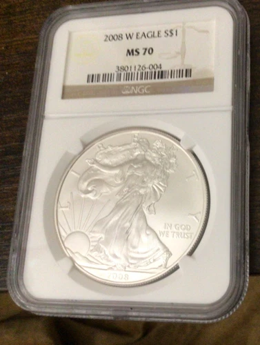 2008 American Silver Eagle MS70 NGC