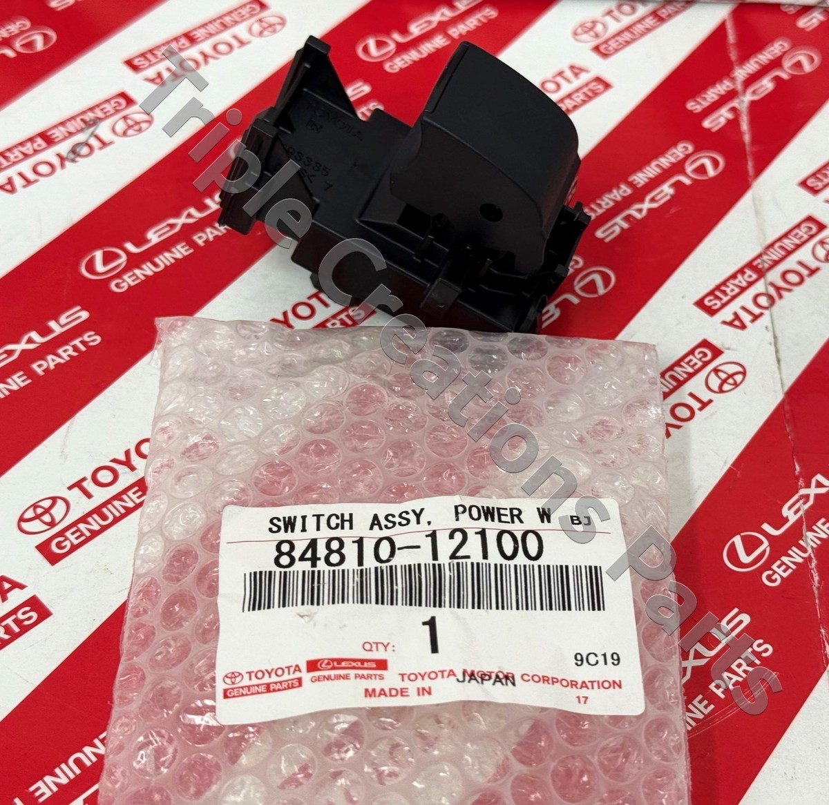 Toyota Genuine 84810-12100 Switch Assy Power Window Regulator