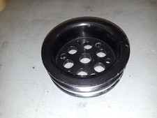 Used Billet Aluminum Crank Pulley Sbc Dual Deep Groove 5-12 Diameter