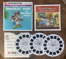 View-Master RAGGEDY ANN and RAGGEDY ANDY B406 - 3 Reel Set  Booklet 1971