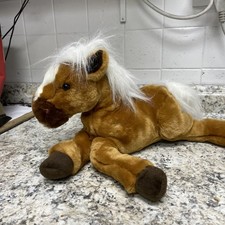 Animal Alley Brown White Horse Plush Stuffed Animal Toys R Us 15" Floppy Vtg