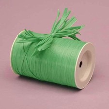 Matte Raffia Ribbon Lime 1/4 Inch x 100 Yards Gift Wrapping Craft Supply