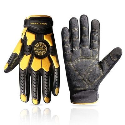 Heavy Duty Work Gloves for Men, Cut 6 Safety Impact Protection Working Gloves...