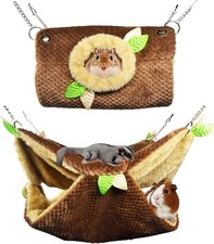 Small Animal Hammock Hamster Hanging Bunkbed Hammock  Tunnel Warm Bed House