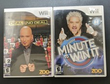 2008-2010 Nintendo Wii Game Show Game Lot of 2 Deal or No Deal Minute to Win It!