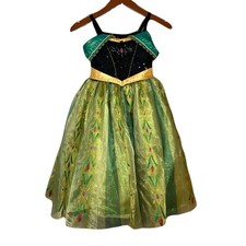 Disney Store Frozen Princess Anna Deluxe Costume Size 5/6 Original 2013 Gown GUC