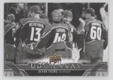 2023-24 Upper Deck Series 2 UD Canvas Black & White Devon Toews #C143 2o7