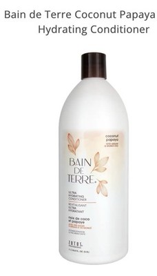 ** LITER BAIN DE TERRE ULTRA HYDRATING COCONUT PAPAYA CREAM CONDITIONER 33.8 OZ
