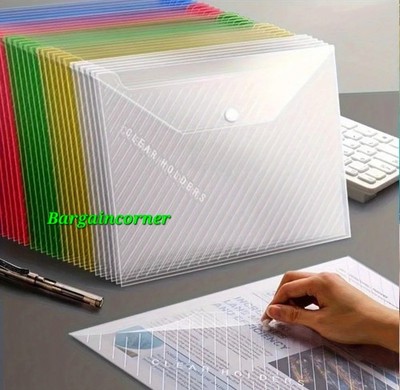 A4 Kunststoff Brieftaschen Dokument Brieftasche Akten Ordner Ablage Schule Büro Akten Hülle