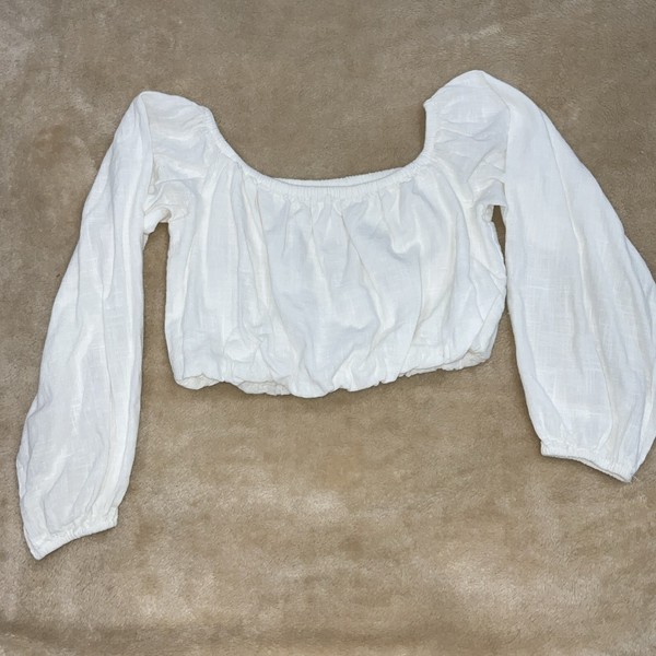 Glassons Women’s Off White Ivory Off The Shoulder Blouse Top Size 10