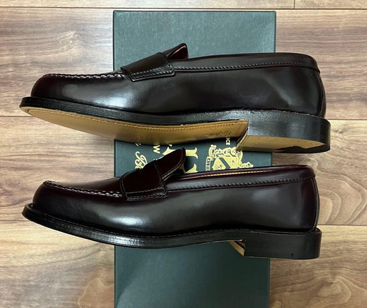 Alden 986 Color 8 Shell Cordovan LHS / Penny Loafer
