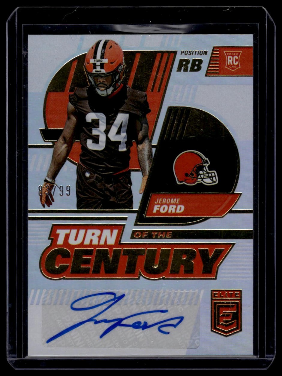 2022 Donruss Elite #TC-58 Jerome Ford Turn of the Century Autographs #/99