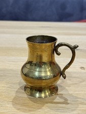 Vintage Messing-Krug 1950er Jahre Deko Antik