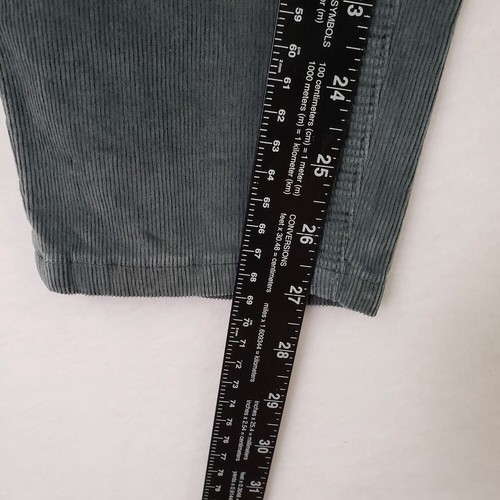 Free People Corduroy Pants High Rise Button Fly Skinny Jeans Sz 27 Morning Waves - Picture 10 of 12