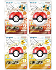 Bandai Pokemon Bath Bomb Fire Electric Type Figure Monster ball 4sets New Japan