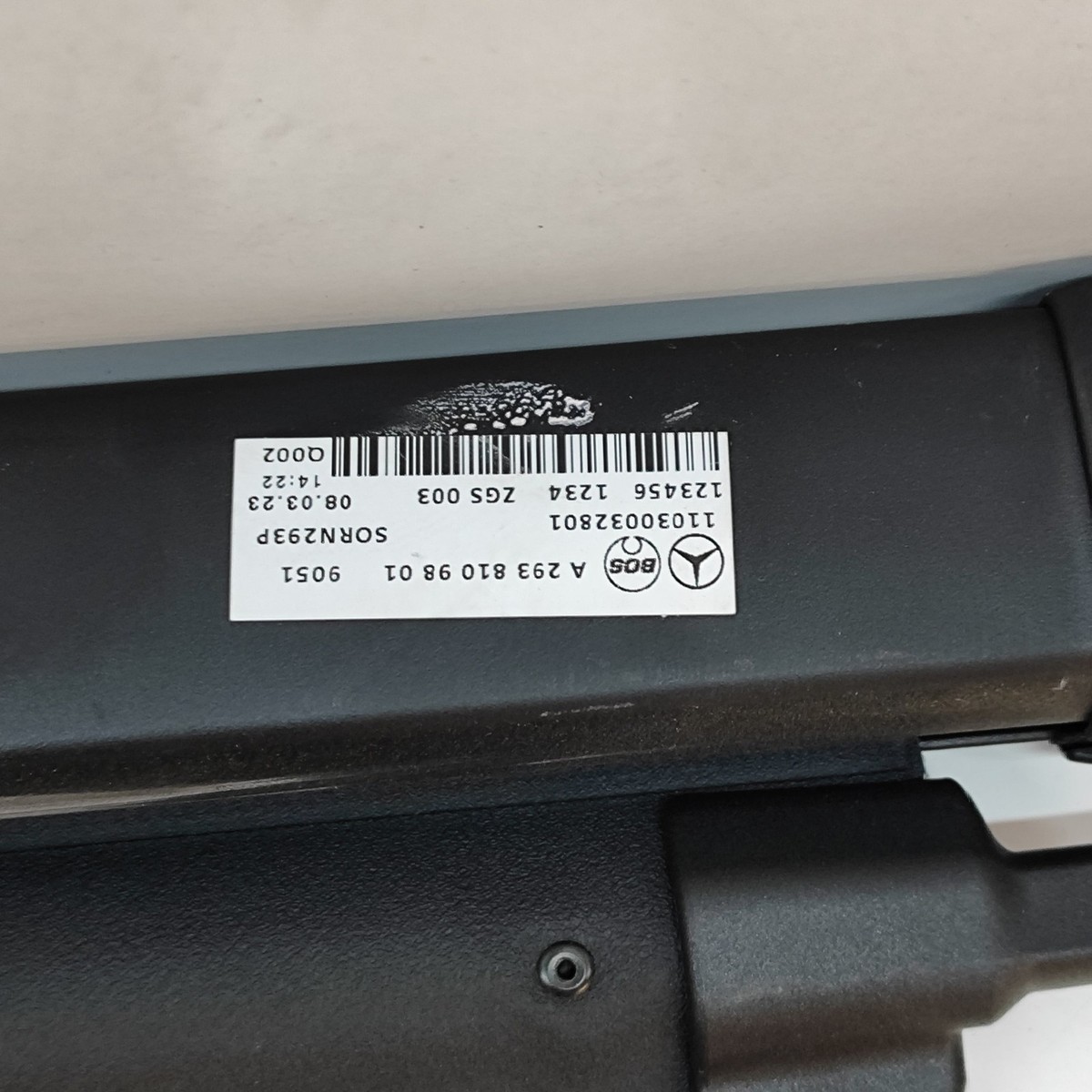 AOD-3 ② MERCEDES-BENZ EQC Boot Sliding Parcel Shelf A2938109801 2023