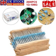2600pcs Resistors Assortment Kit 130 Values 1-10M 1/4W 1% Metal Film Set Pack UK