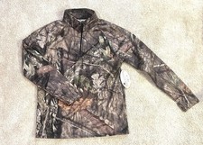 NWT Mossy Oak Long Sleeve Performance 1/4 Zip break up country Camo Mens Medium
