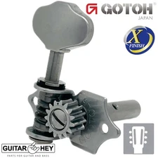 NEW Gotoh SEP780-06M Open-Gear Slot Head Keys Butterbean Buttons 3X3 - X-CHROME