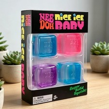 Needoh Nice Ice Baby 4 Pack - Sensory Squishy Fidget Toy, Stress Relief