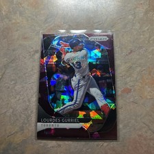 2022 Panini Prizm Lourdes Gurriel Jr #24 Burgundy Cracked Ice Prizm /25