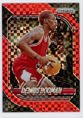 2025-26 Panini Prizm Red Power Prizm /75 Dennis Rodman #159 HOF 7y2
