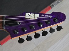 Guitarra ESP The Mirage Custom Shop Super Stratocaster HSS púrpura ASH MIJ Japón