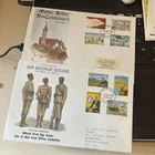 ISLE OF MAN FDC 2 FIRST DAY COVERS 1975 MANX BIBLE BI-CENT. +GEORGE GOLDIE TYPED
