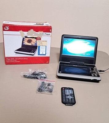 GPX 8'' DVD CD Player With Accessories