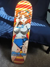 Hook Ups Skateboard Deck School Girl Sakura Rare 1998