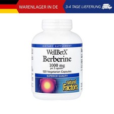 Natural Factors, WellBetX® Berberine, Berberin, 120 pflanzliche Kapseln (500 mg